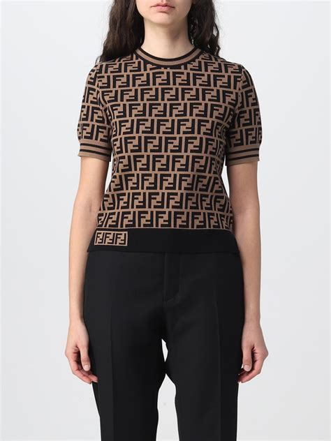 maglia fendi trasparente|Top Fendi da donna .